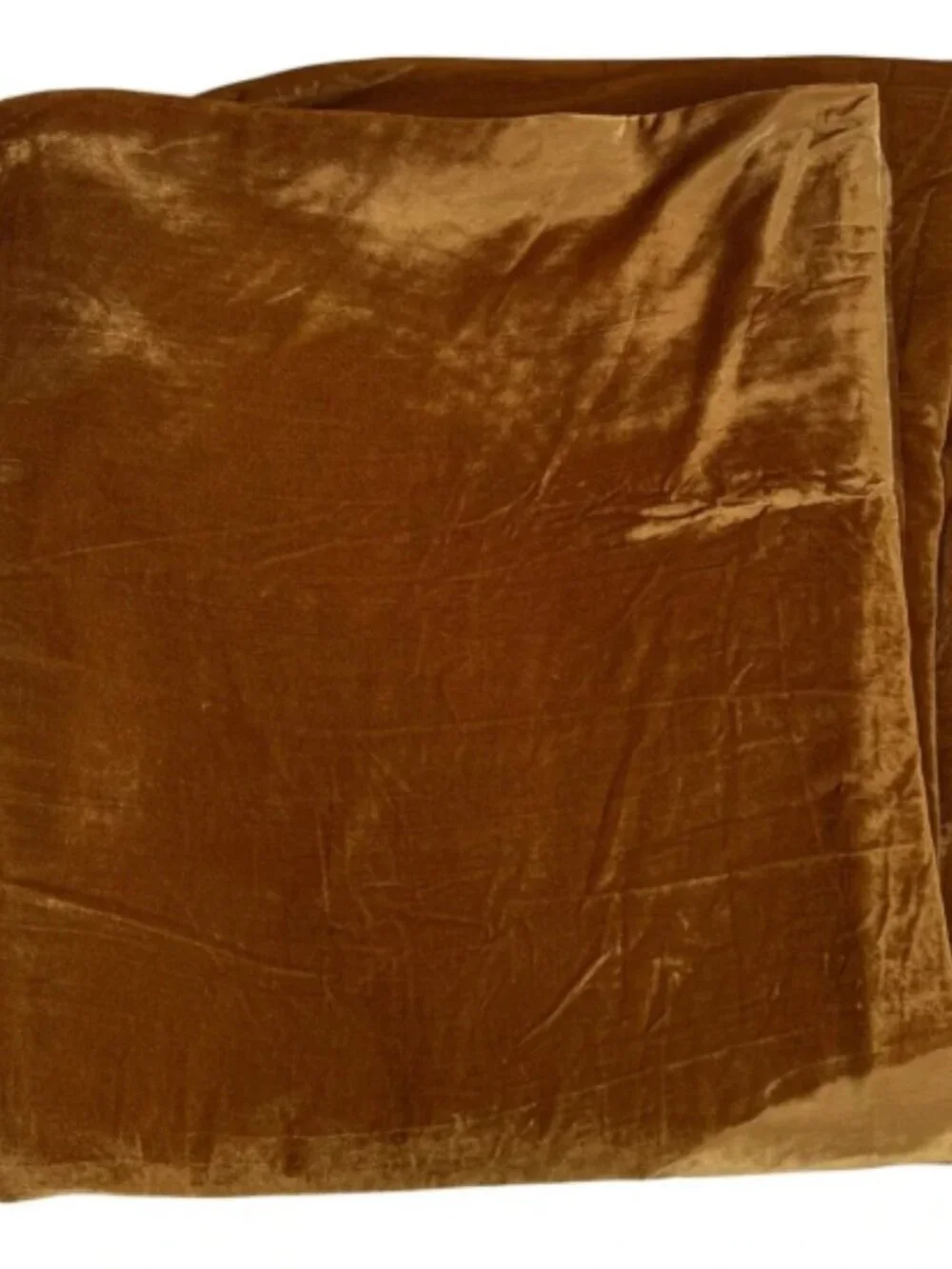 West Elm King Velvet Duvet Cover Bronze Brown Camel Earthy Warm Luxe Bedding